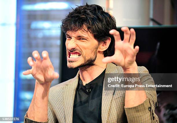 Andres Velencoso attends 'El Hormiguero' Tv show on June 6, 2016 in Madrid, Spain.