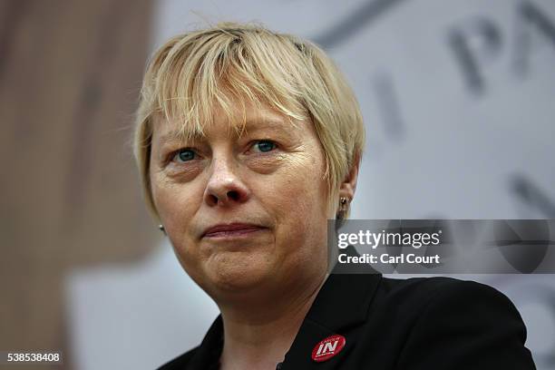 Angela Eagle MP, Shadow First Secretary of State and Shadow Secretary of State for Business, Innovation and Skills, attends an event to unveil a new...