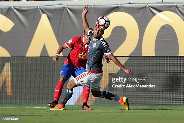 Bruno Valdez of Paraguay watches the ball during the 2016 Copa America Centenario Group A match between Costa Rica and Paraguay at Camping World...