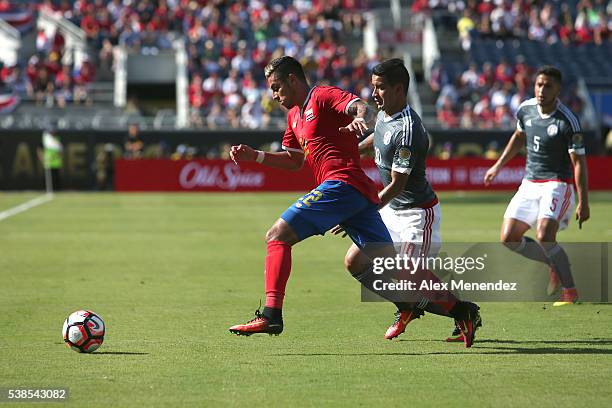 Ronald Matarrita of Costa Rica chases the ball during the 2016 Copa America Centenario Group A match between Costa Rica and Paraguay at Camping World...