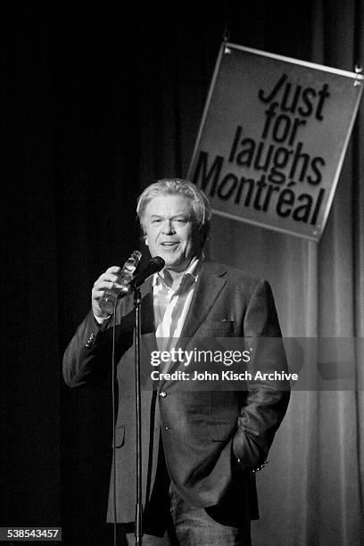 Portrait of American comedian Ron White performing at the Just For Laughs Festival, Montreal, Canada, 2014.