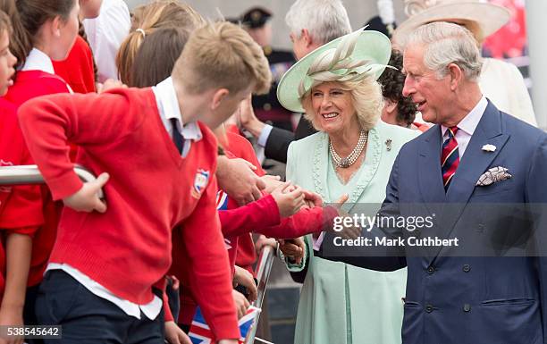 Prince Charles, Prince of Wales and Camilla, Duchess of Cornwall attend the Opening of the Fifth Session of the National Assembly for Wales at The...
