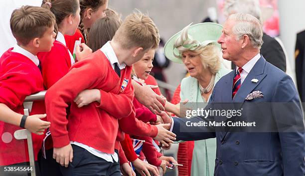 Prince Charles, Prince of Wales and Camilla, Duchess of Cornwall attend the Opening of the Fifth Session of the National Assembly for Wales at The...