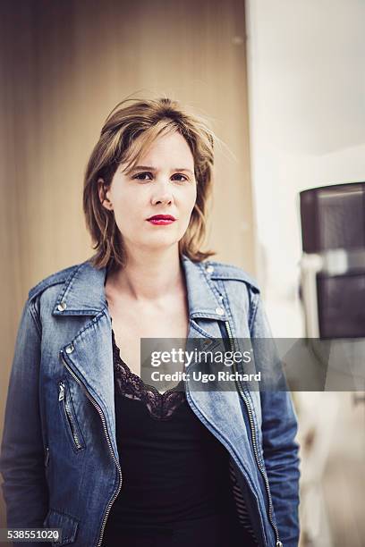 Director Justine Triet is photographed for Gala on May 15, 2016 in Cannes, France.