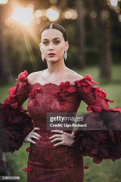 Singer Katy Perry is photographed for Gala on May 15, 2016 in Cannes, France.