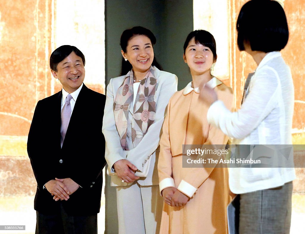 Crown Prince Family Visit Pompei Exhibition