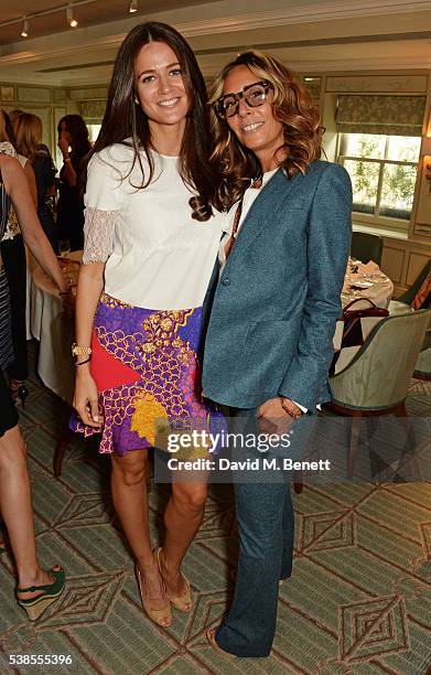 Kim Johnson and Tara Bernerd attend a lunch hosted by Tamara Beckwith and Alessandra Vicedomini to celebrate luxury fashion brand Vicedomini at...