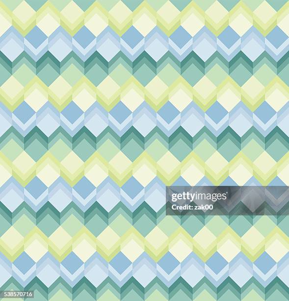 seamless square pattern - orange ombre stock illustrations