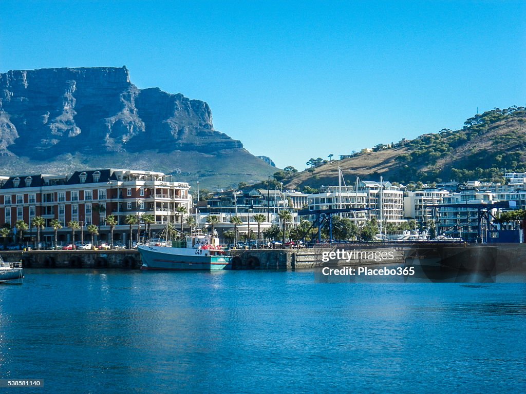 Cape Town Victoria Albert Waterfront and Table Mountain
