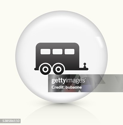 Cargo icon on white round vector button Cargo icon on white round vector button