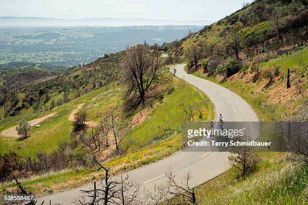 mt dialbo bike ride - california state route 58 stock pictures, royalty-free photos & images