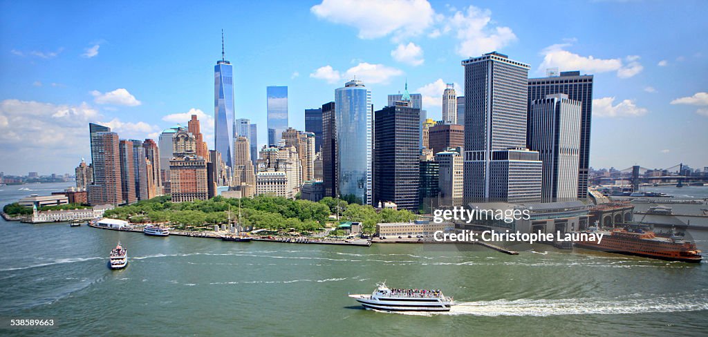 Manhattan skyline in New York City, New York, United States of America.