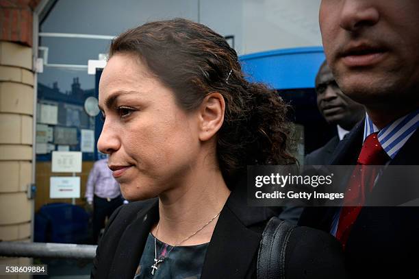 Former Chelsea football club doctor Eva Carneiro leaves Croydon Employment Tribunal after agreeing a settlement in a case against former manager Jose...