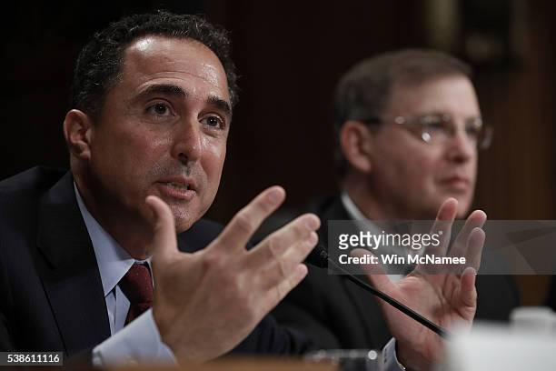 Attorney for the Northern District of New York Richard Hartunian testifies before the Senate Homeland Security and Governmental Affairs Committee...