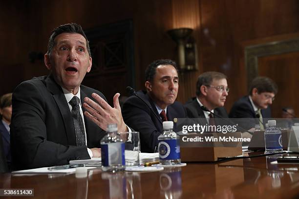 Office of National Drug Control Policy Director Michael Botticelli testifies before the Senate Judiciary Committee June 7, 2016 in Washington, DC....