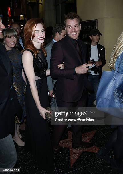 Actress Chloe Dykstra and actor Robert Kazinsky are seen on June 6, 2016 in Los Angeles, California.
