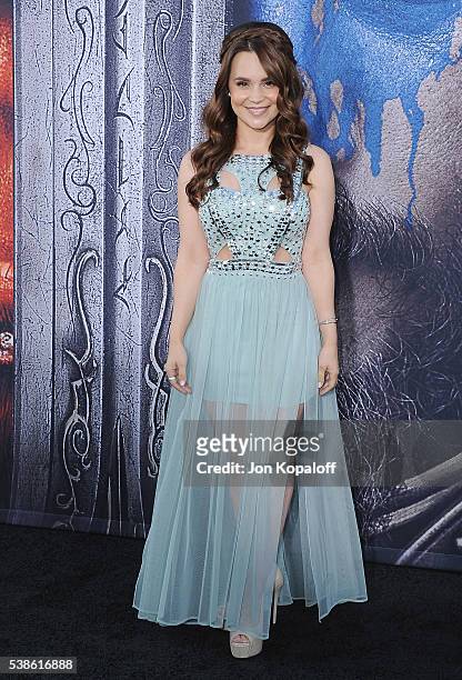 Actress Rosanna Pansino arrives at the Los Angeles Premiere "Warcraft" at TCL Chinese Theatre IMAX on June 6, 2016 in Hollywood, California.