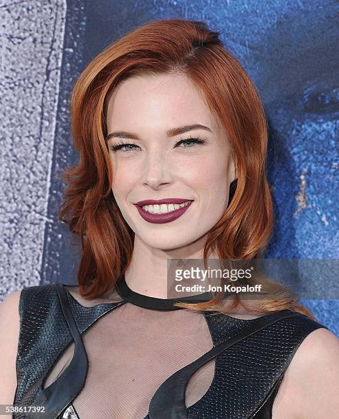 Actress Chloe Dykstra arrives at the Los Angeles Premiere "Warcraft" at TCL Chinese Theatre IMAX on June 6, 2016 in Hollywood, California.