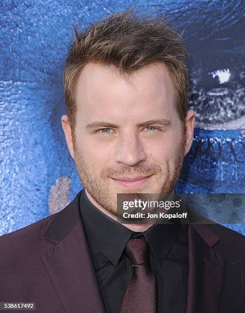 Actor Robert Kazinsky arrives at the Los Angeles Premiere "Warcraft" at TCL Chinese Theatre IMAX on June 6, 2016 in Hollywood, California.