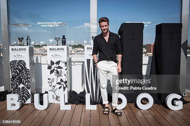 Pelayo Diaz presents Bulldog glasses designed by him at ME Hotel Terrace on June 7, 2016 in Madrid, Spain.