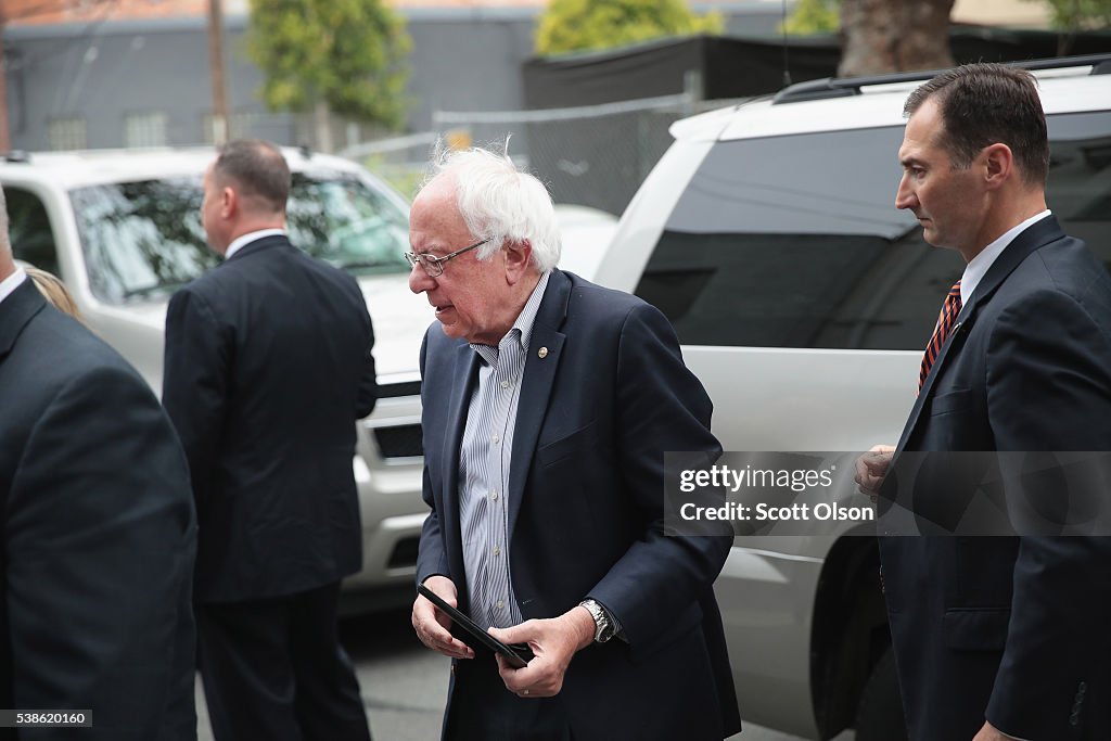 Bernie Sanders Campaigns In California On Primary Day