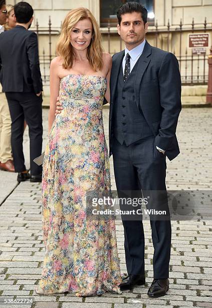 Katherine Jenkins and Andrew Levitas attend the VIP preview of the Royal Academy of Arts Summer Exhibition 2016 at Royal Academy of Arts on June 7,...