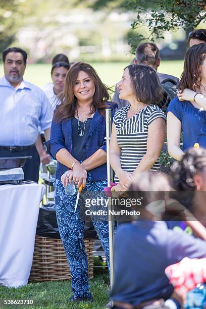 Washington, DC On Monday, June 6, on the South Lawn of the White House, Rachel Ray, Author, Daytime Host and Child Nutrition Advocate, gets ready to...