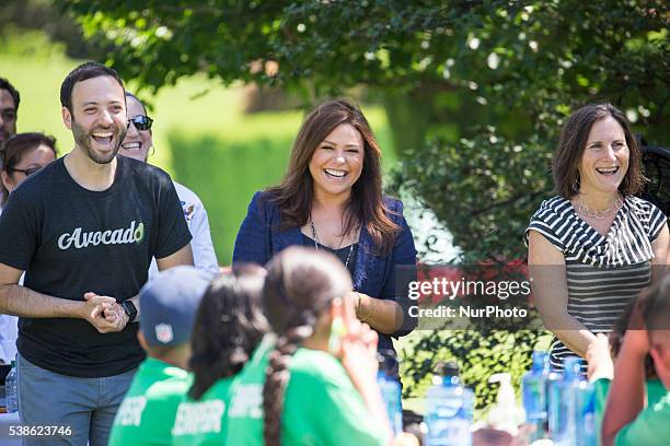 Washington, DC On Monday, June 6, on the South Lawn of the White House, Rachel Ray, Author, Daytime Host and Child Nutrition Advocate, gets ready to...