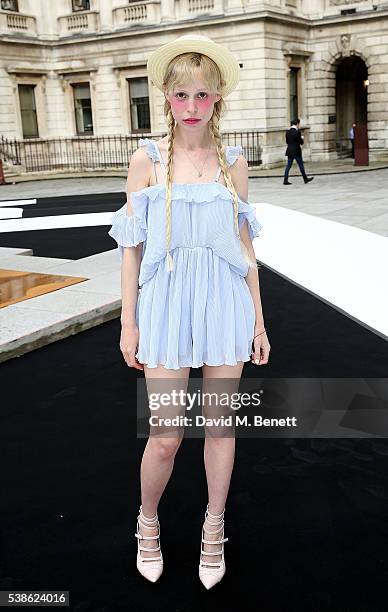 Petite Meller attends a VIP preview of the Royal Academy of Arts Summer Exhibition 2016 on June 7, 2016 in London, England.