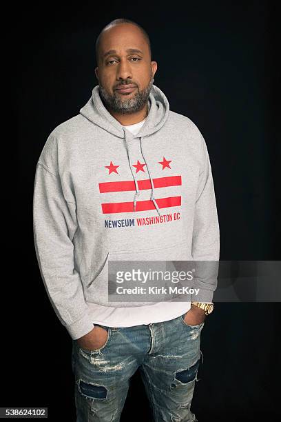 Show runner Kenya Barris is photographed for Los Angeles Times on April 25, 2016 in Los Angeles, California. PUBLISHED IMAGE. CREDIT MUST READ: Kirk...