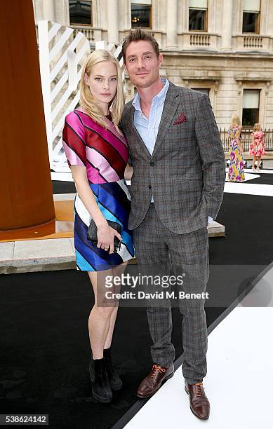 Max Brown and Annabelle Horsey attend a VIP preview of the Royal Academy of Arts Summer Exhibition 2016 on June 7, 2016 in London, England.