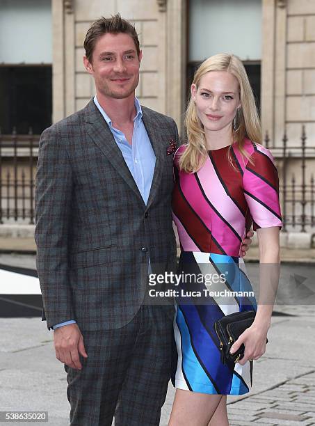 Max Brown and Annabelle Horsey attend the VIP preview of the Royal Academy of Arts Summer Exhibition 2016 at Royal Academy of Arts on June 7, 2016 in...