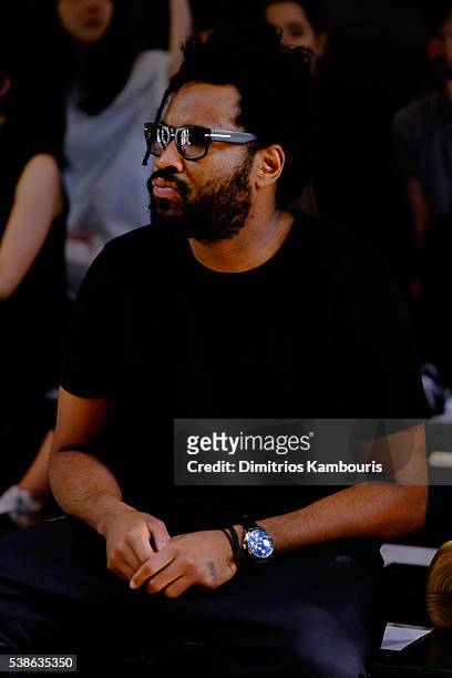 Fashion designer Maxwell Osborne attends Public School's Women's and Men's Spring 2017 collection at Cedar Lake on June 7, 2016 in New York City.