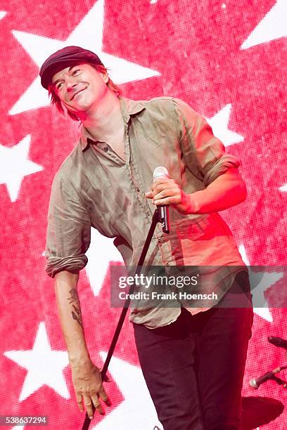 Singer Campino performs live during the Peace X Peace Festival at the Waldbuehne on June 5, 2016 in Berlin, Germany.