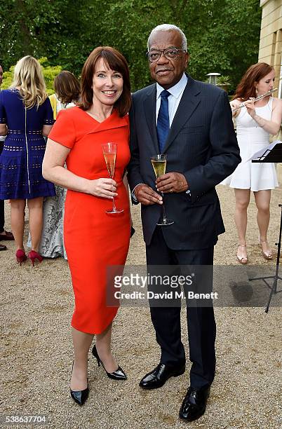 Kay Burley and Trevor McDonald attend The Bell Pottinger Summer Party at Lancaster House on June 7, 2016 in London, England.