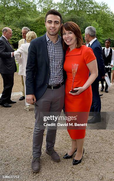 Kay Burley and son Alexander Kutner attend The Bell Pottinger Summer Party at Lancaster House on June 7, 2016 in London, England.