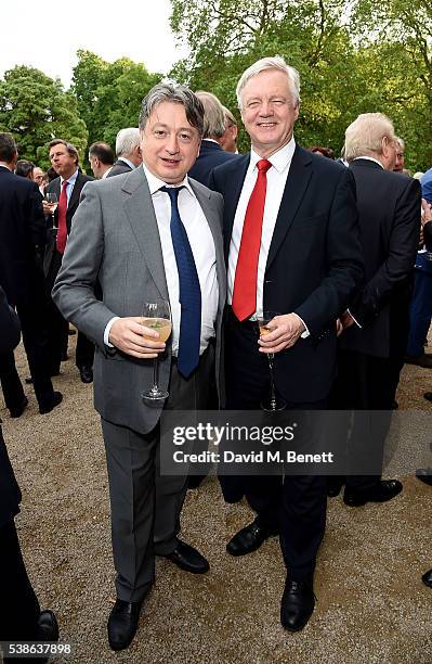 David Davis MP and guest attend The Bell Pottinger Summer Party at Lancaster House on June 7, 2016 in London, England.