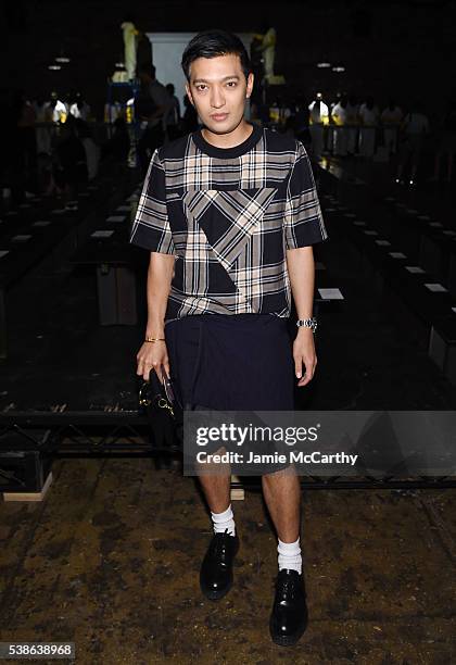 Bryanboy attends Public School's Women's And Men's Spring 2017 Collection Runway Show at Cedar Lake on June 7, 2016 in New York City.