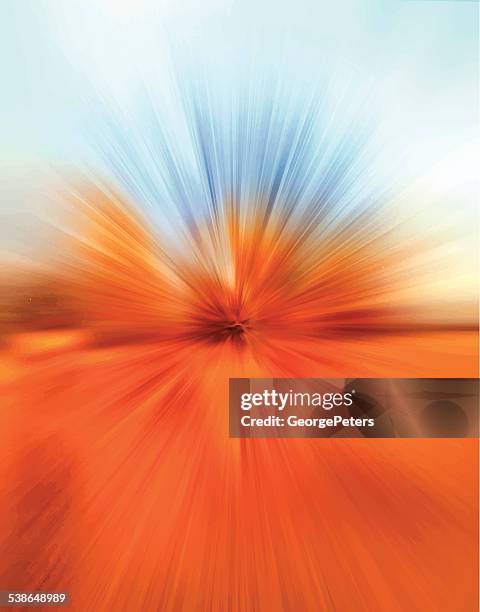 abstract autumn field background - mirage stock illustrations