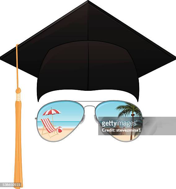 graduation 2015 - bright future stock illustrations