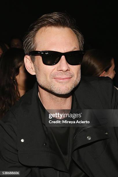 Actor Christian Slater attends Public School's Women's and Men's Spring 2017 Collection at Cedar Lake on June 7, 2016 in New York City.