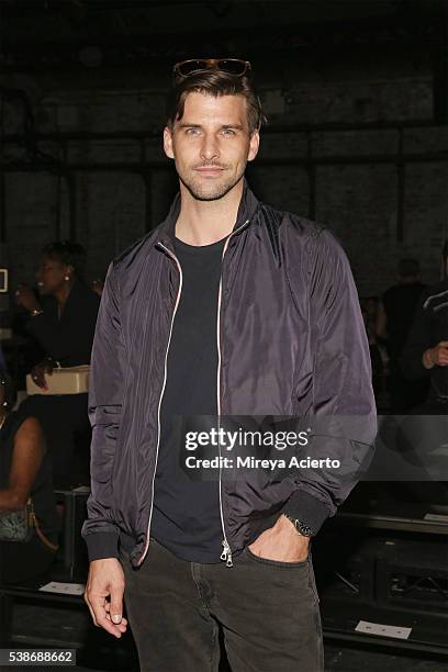 Johannes Huebl attends Public School's Women's and Men's Spring 2017 Collection at Cedar Lake on June 7, 2016 in New York City.