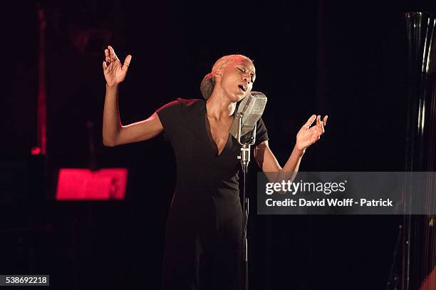 Ala.ni performs at La Cigale on June 7, 2016 in Paris, France.