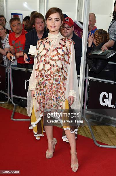 Jenna Coleman arrives for the Glamour Women Of The Year Awards in Berkeley Square Gardens on June 7, 2016 in London, United Kingdom.