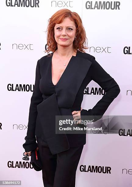 Susan Sarandon arrives for the Glamour Women Of The Year Awards on June 7, 2016 in London, United Kingdom.