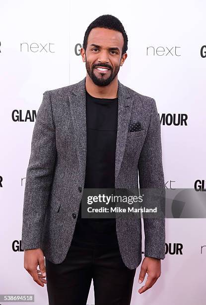 Craig David arrives for the Glamour Women Of The Year Awards on June 7, 2016 in London, United Kingdom.