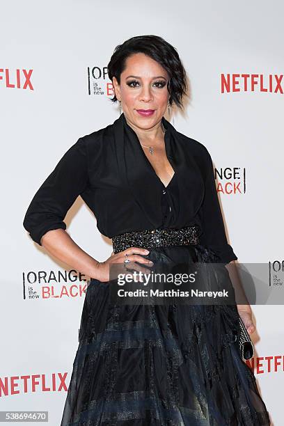 Selenis Levya during the 'Orange is the New Black' Europe Premiere at Kino in der Kulturbrauerei on June 7, 2016 in Berlin, Germany.