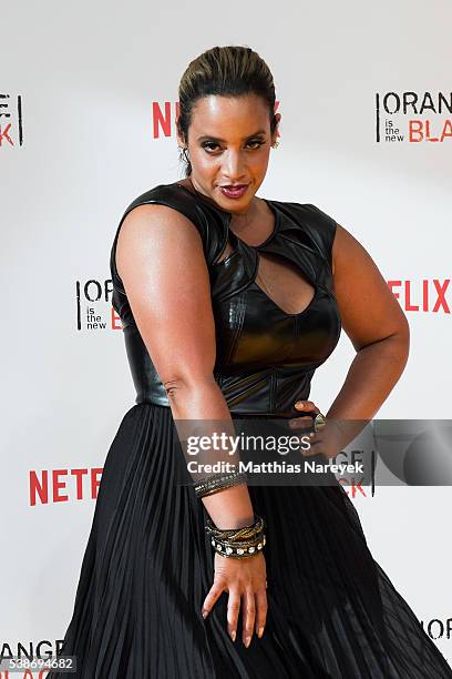 Dascha Polanco during the 'Orange is the New Black' Europe Premiere at Kino in der Kulturbrauerei on June 7, 2016 in Berlin, Germany.
