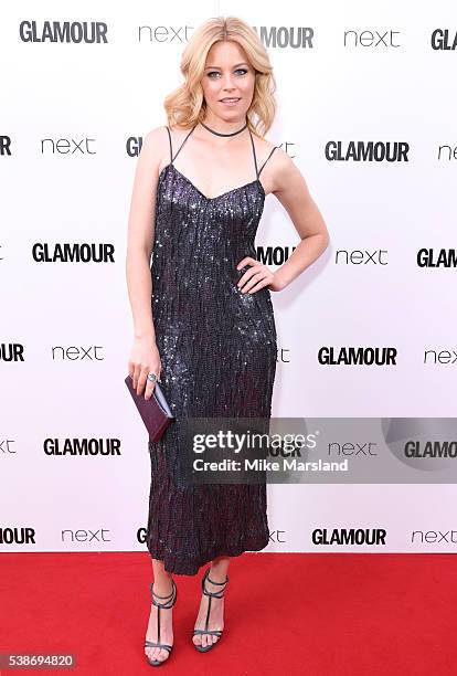 Elizabeth Banks arrives for the Glamour Women Of The Year Awards on June 7, 2016 in London, United Kingdom.