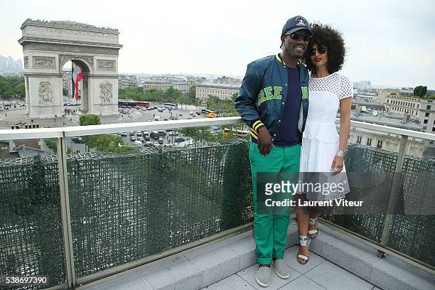 Marco Prince and guest attend the 5th Champs Elysees Film Festival Opening Ceremony at Drugstore Publicis on June 7, 2016 in Paris, France.